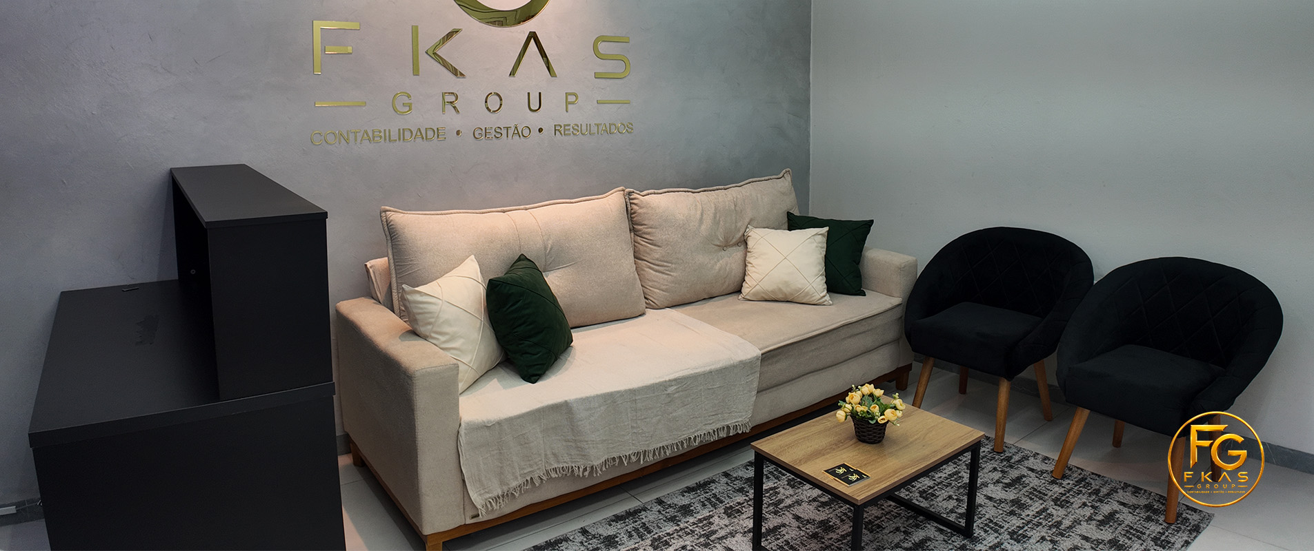 Ambiente de atendimento da FKAS Group